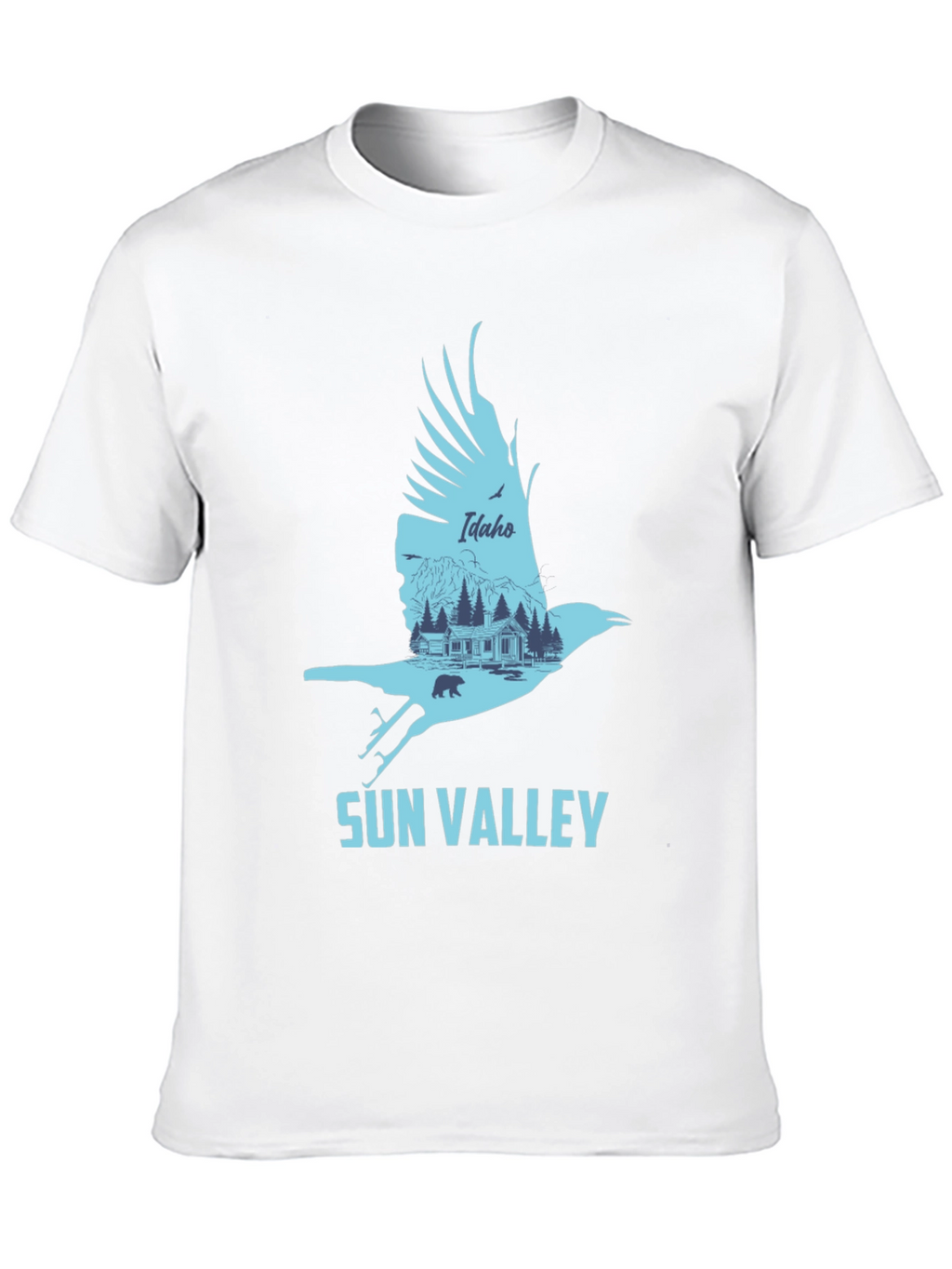 Sun Valley Idaho Graphic Tee - Mens Black T-Shirt
