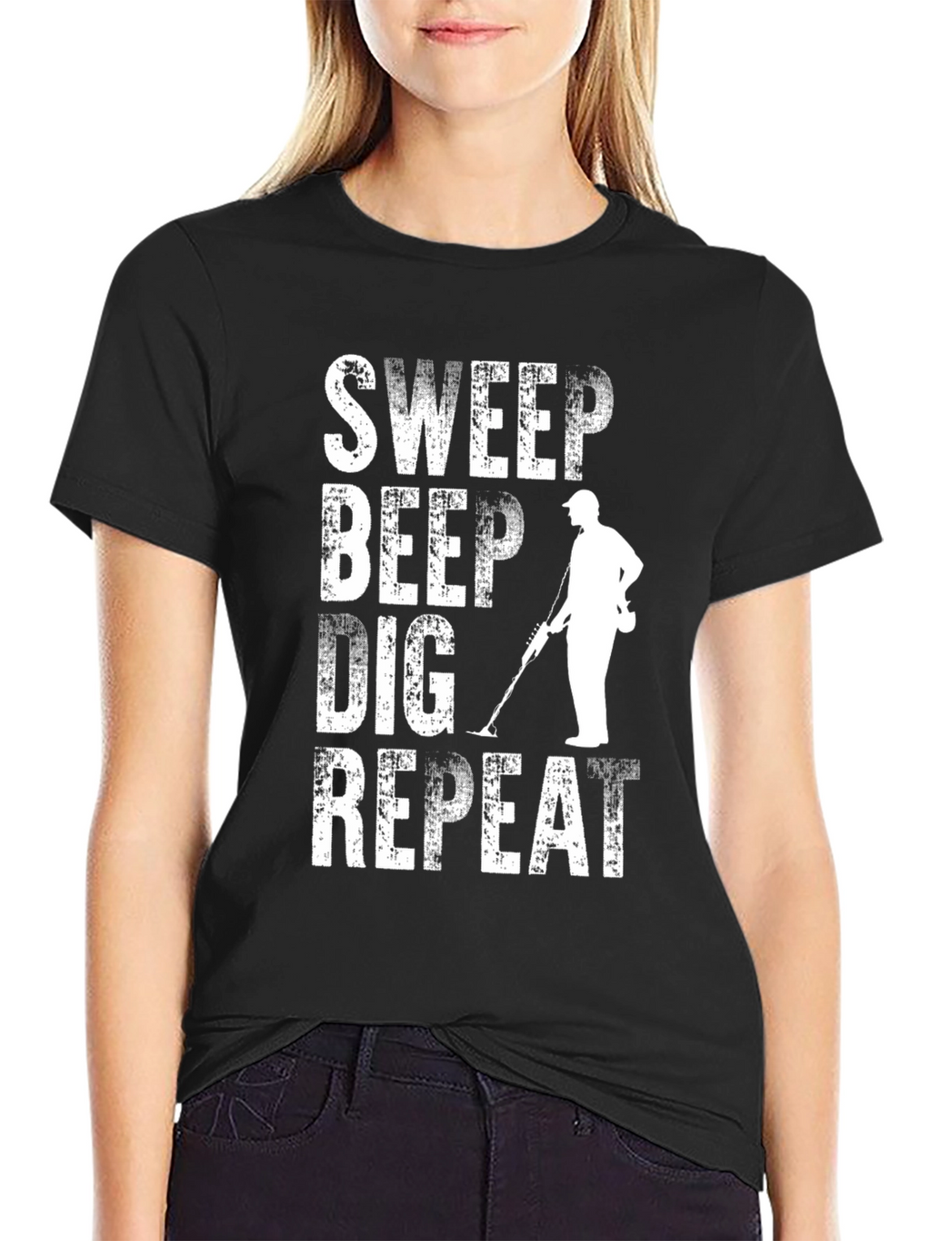 Metal Detecting T-Shirt - Sweep Beep Dig Repeat