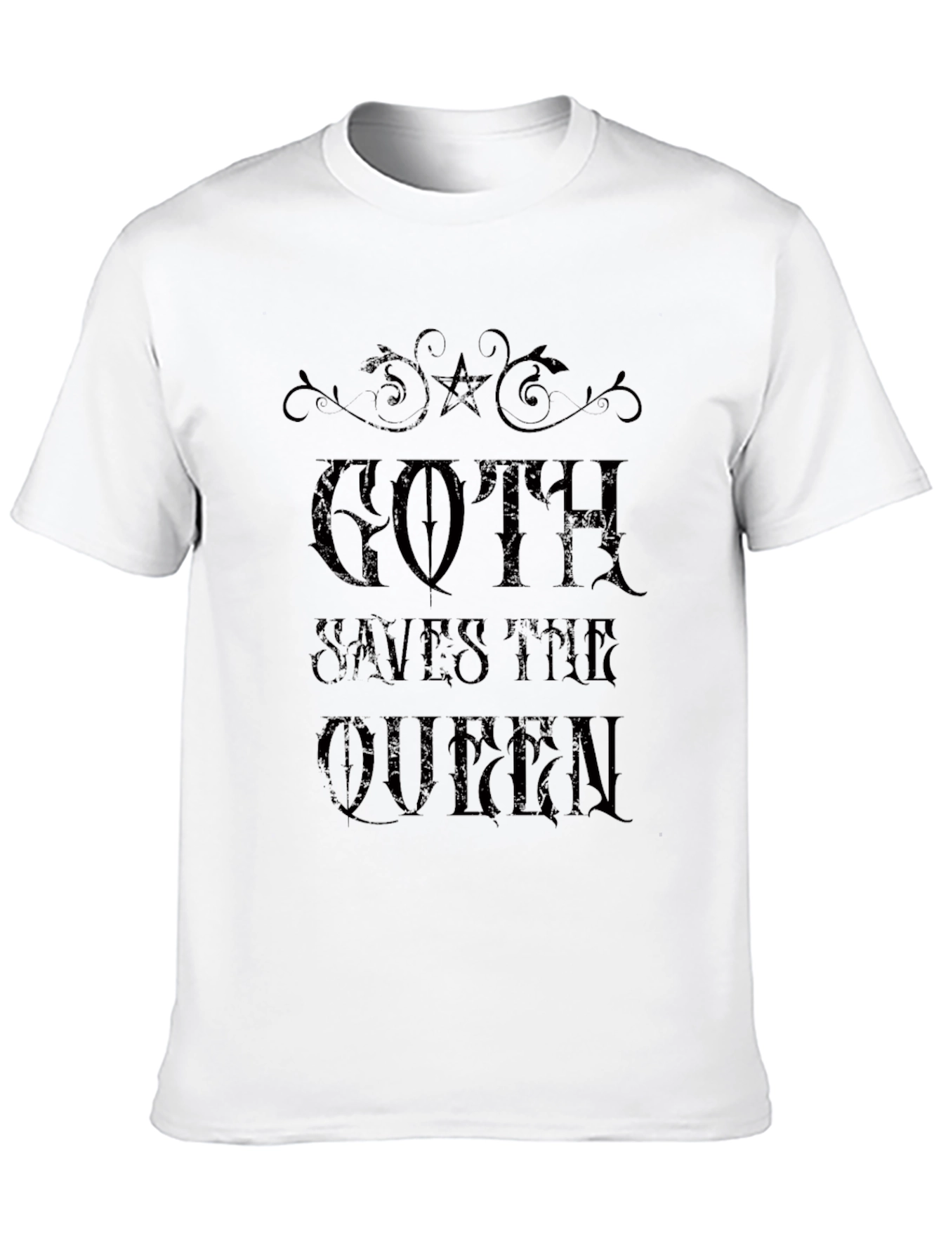 Goth Saves The Queen Graphic T-Shirt