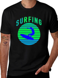 Surfing Graphic Tee - Cool Summer Vibes