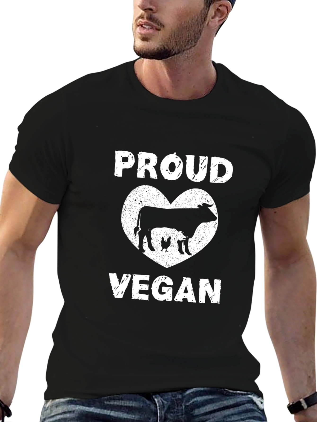 Proud Vegan T-Shirt - Animal Lover Tee