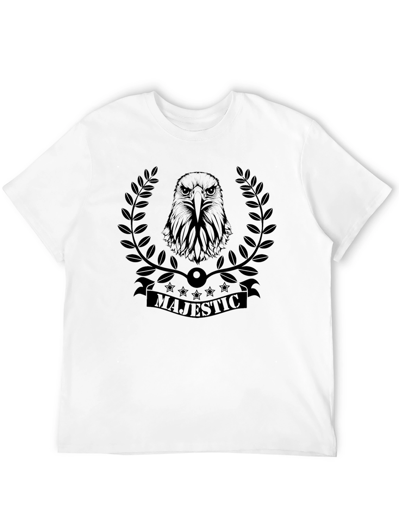 Majestic Eagle Graphic Tee - Black Casual Shirt