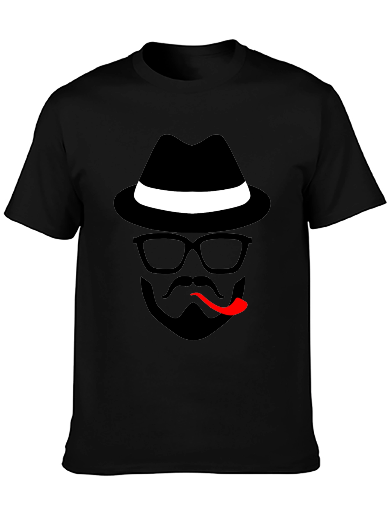 Cool Detective Graphic Black T-Shirt