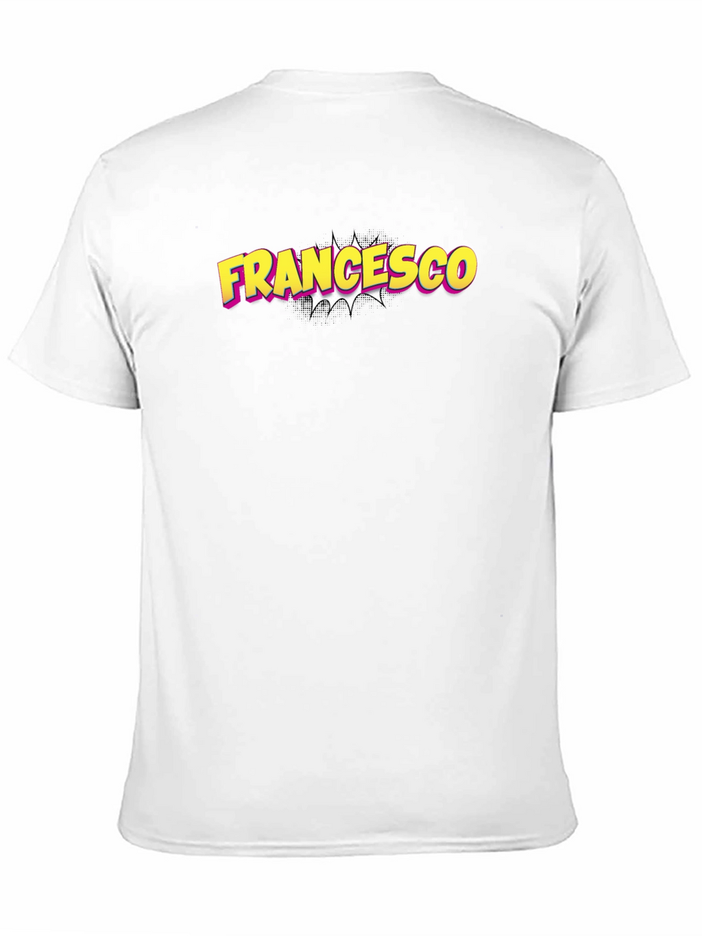 Francesco Comic Name T-Shirt - Black