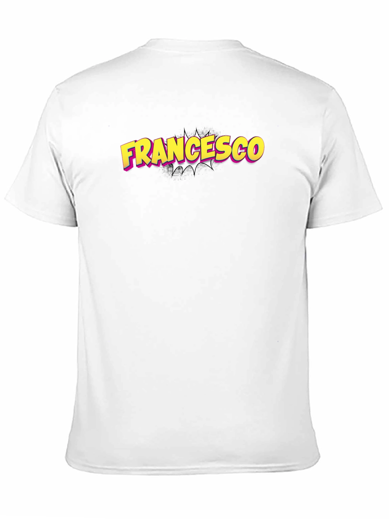 Francesco Comic Name T-Shirt - Black