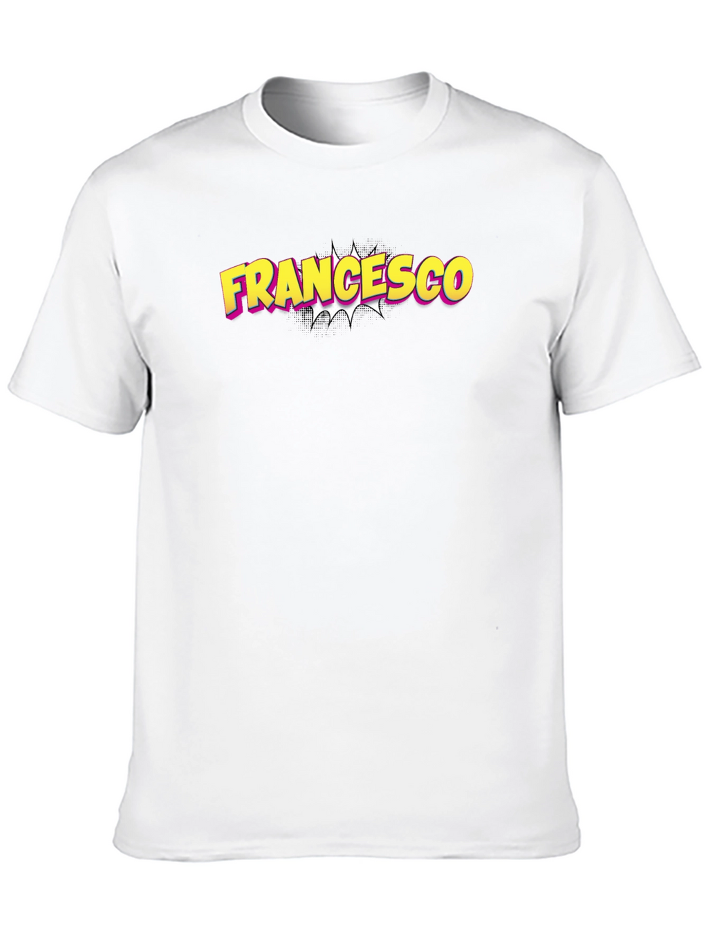 Francesco Comic Name T-Shirt - Black