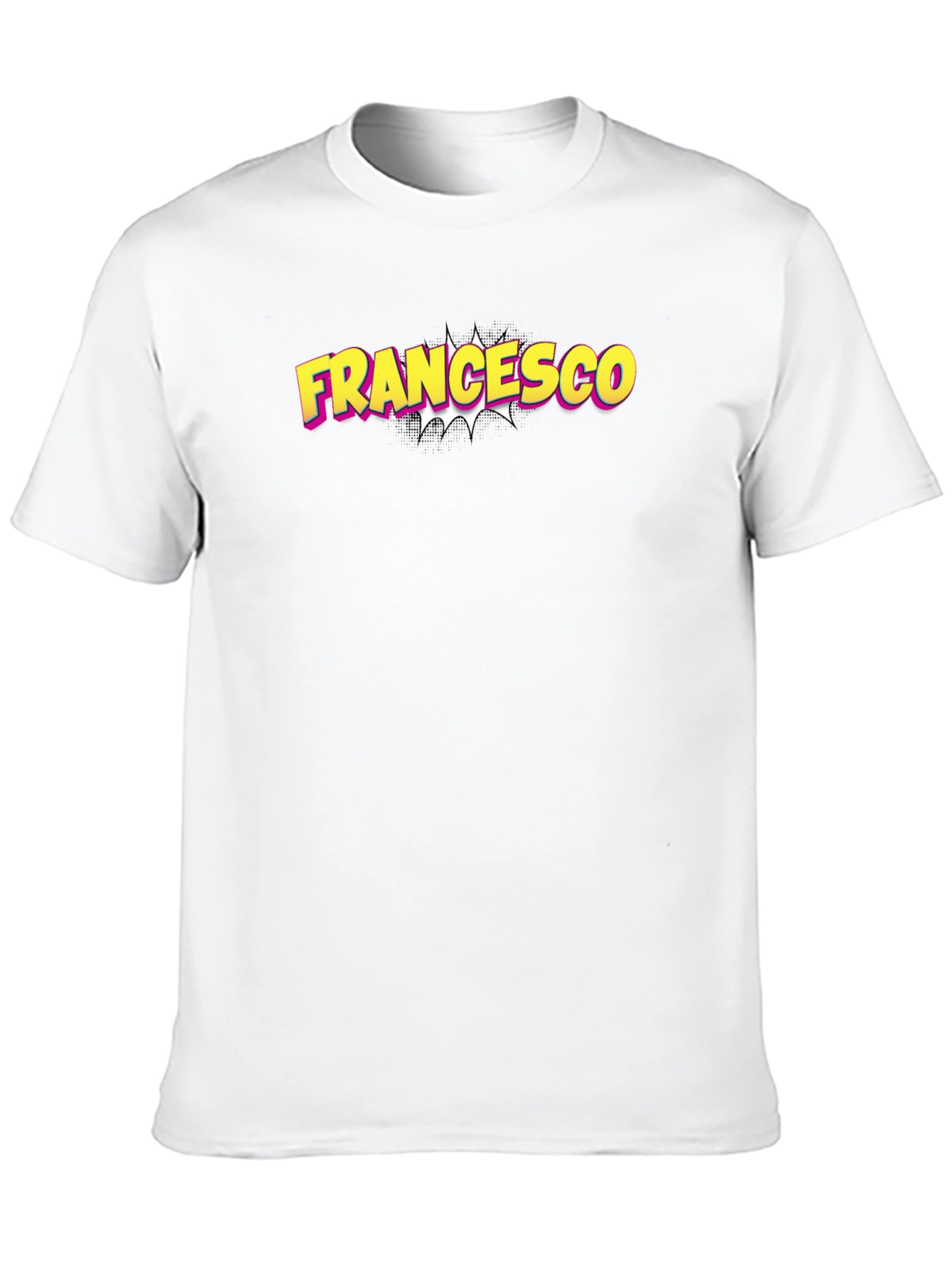 Francesco Comic Name T-Shirt - Black