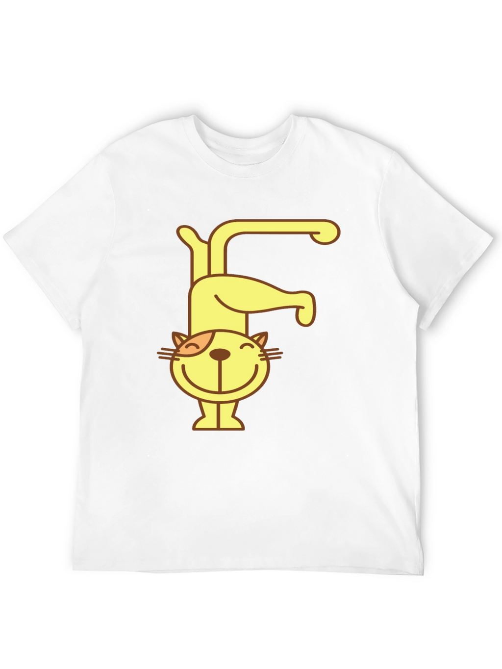 Cat Letter F Black T-Shirt