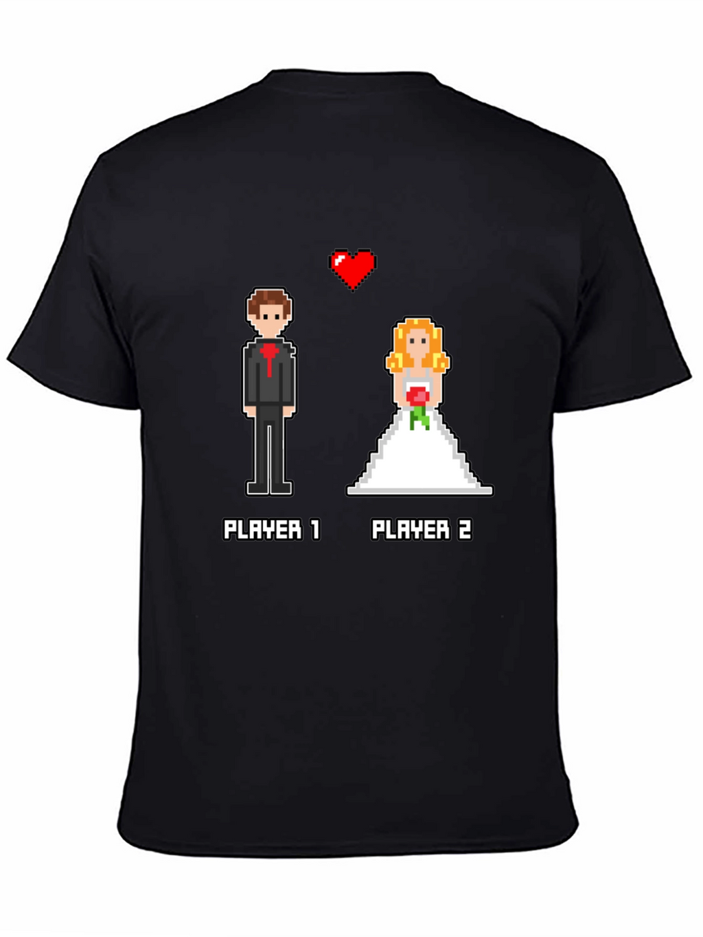 Gamer Wedding T-Shirt: Player 1 & 2