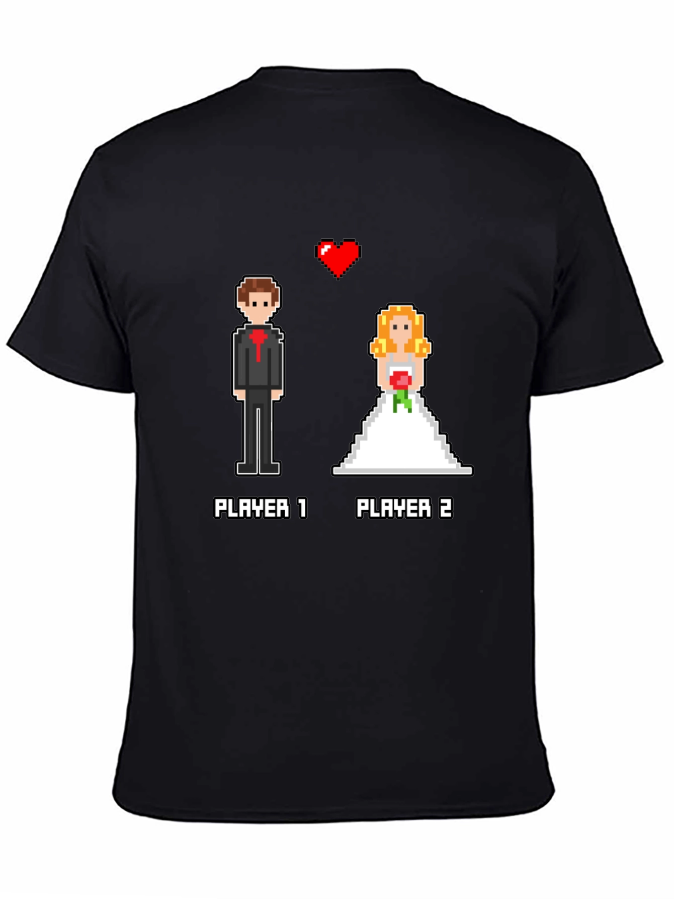 Gamer Wedding T-Shirt: Player 1 & 2