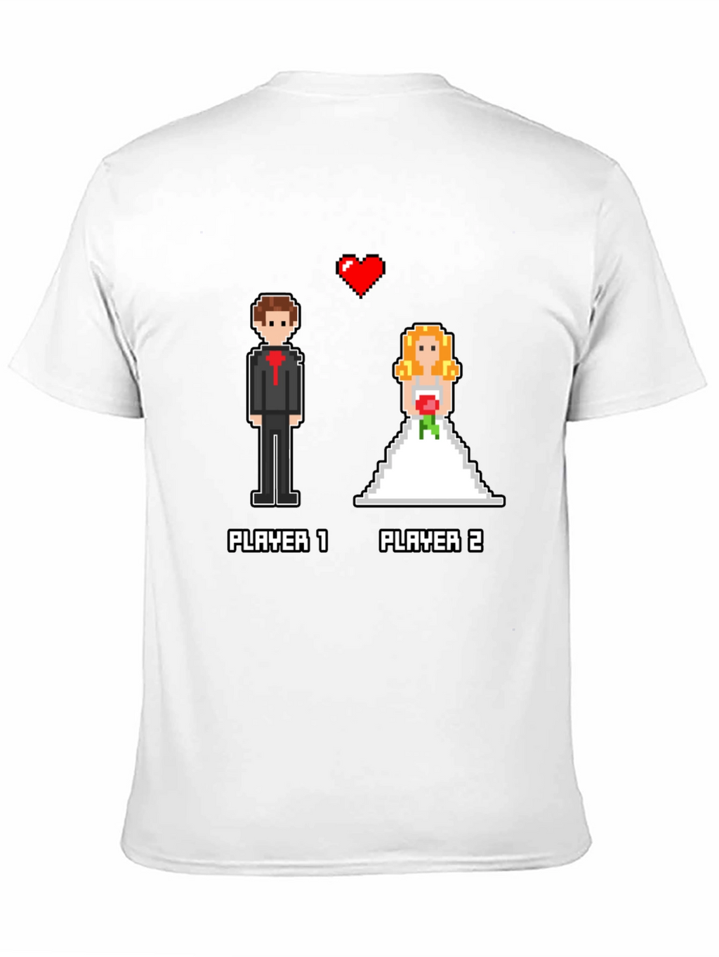 Gamer Wedding T-Shirt: Player 1 & 2
