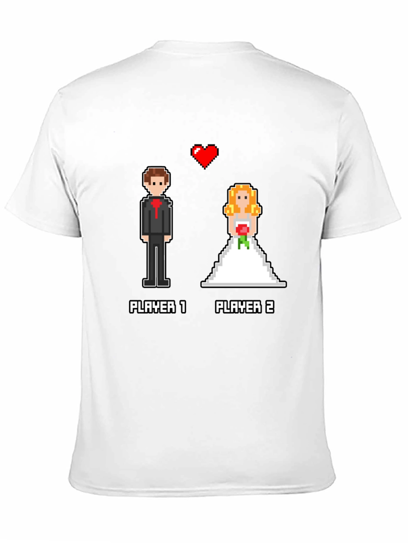 Gamer Wedding T-Shirt: Player 1 & 2