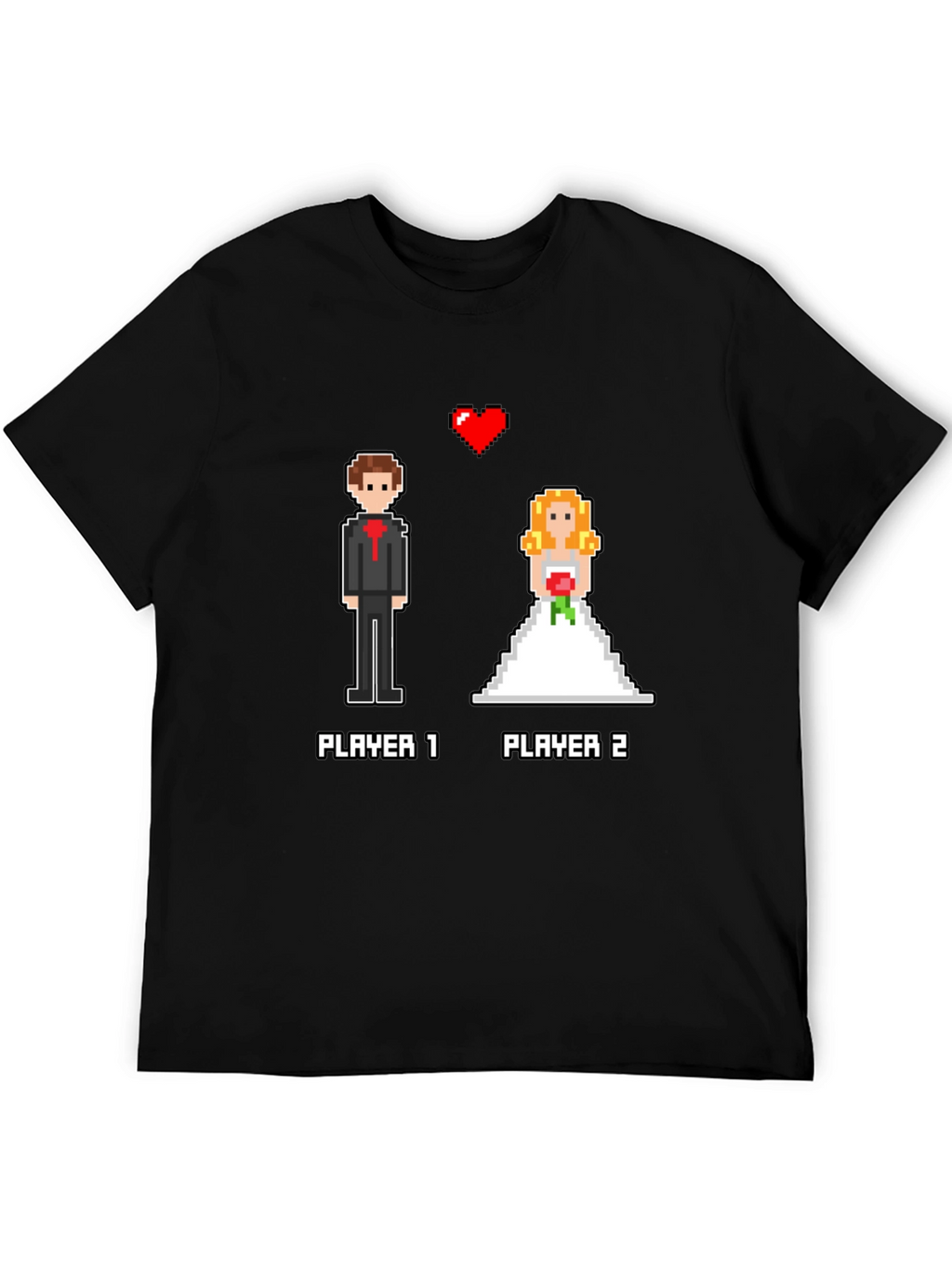 Gamer Wedding T-Shirt: Player 1 & 2