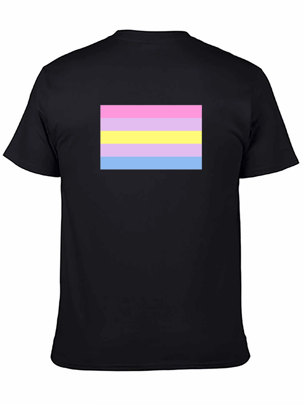 Intersex Pride Flag T-Shirt - Black Cotton Blend Tee