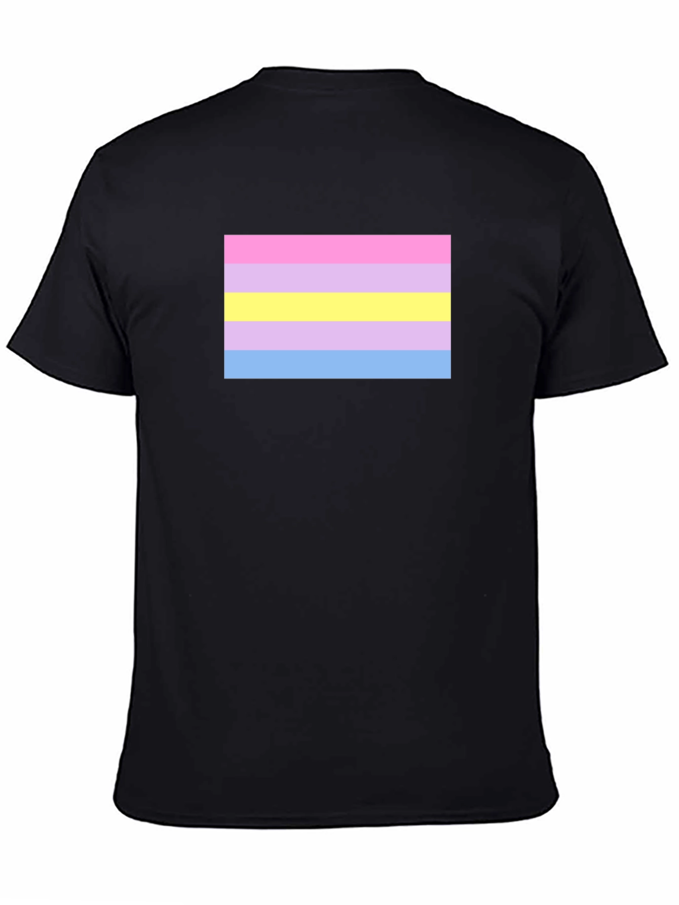 Intersex Pride Flag T-Shirt - Black Cotton Blend Tee