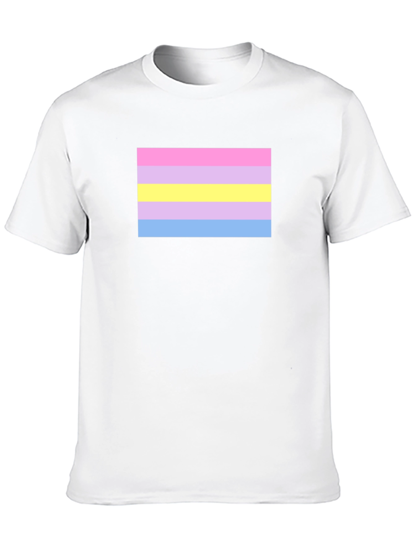 Intersex Pride Flag T-Shirt - Black Cotton Blend Tee