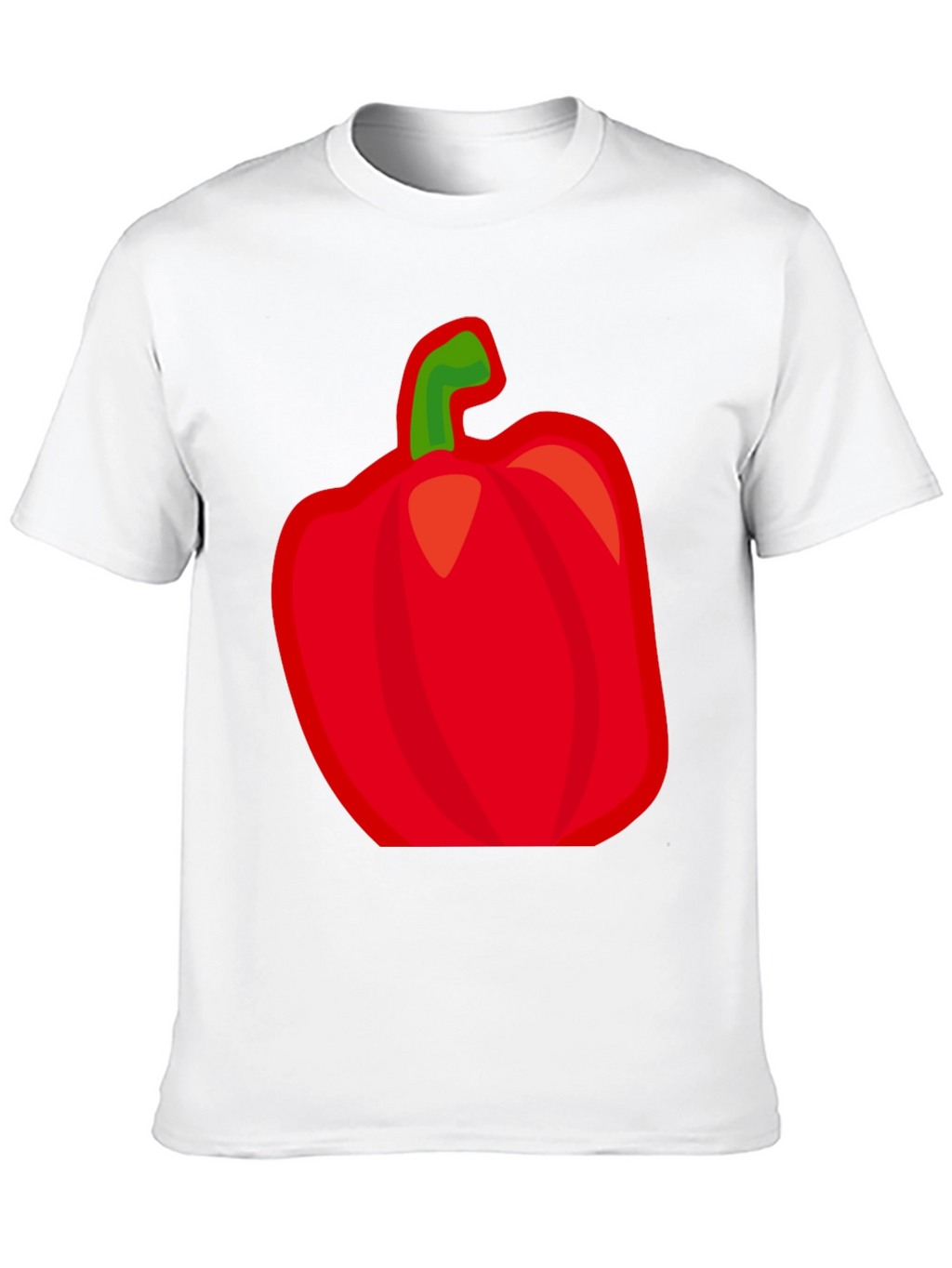 Red Pepper Graphic Tee - Black Cotton Shirt