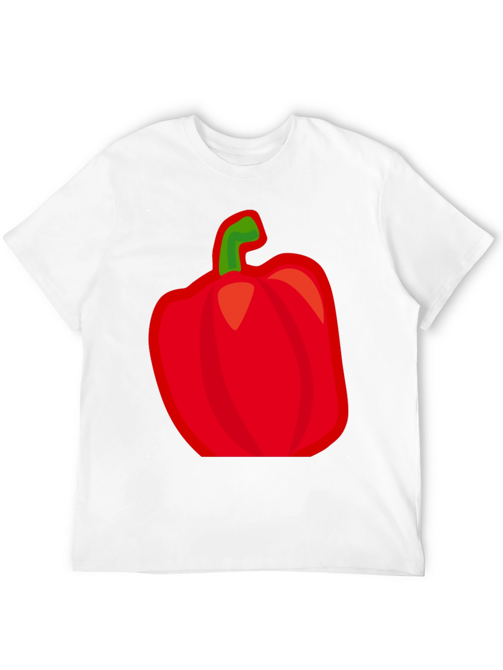 Red Pepper Graphic Tee - Black Cotton Shirt