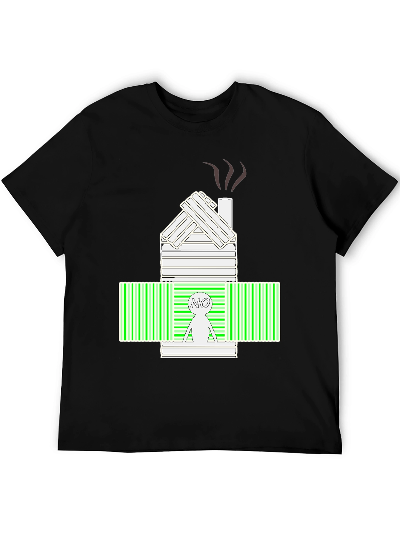 Unique Graphic Tee:  No Cabin Barcode Design