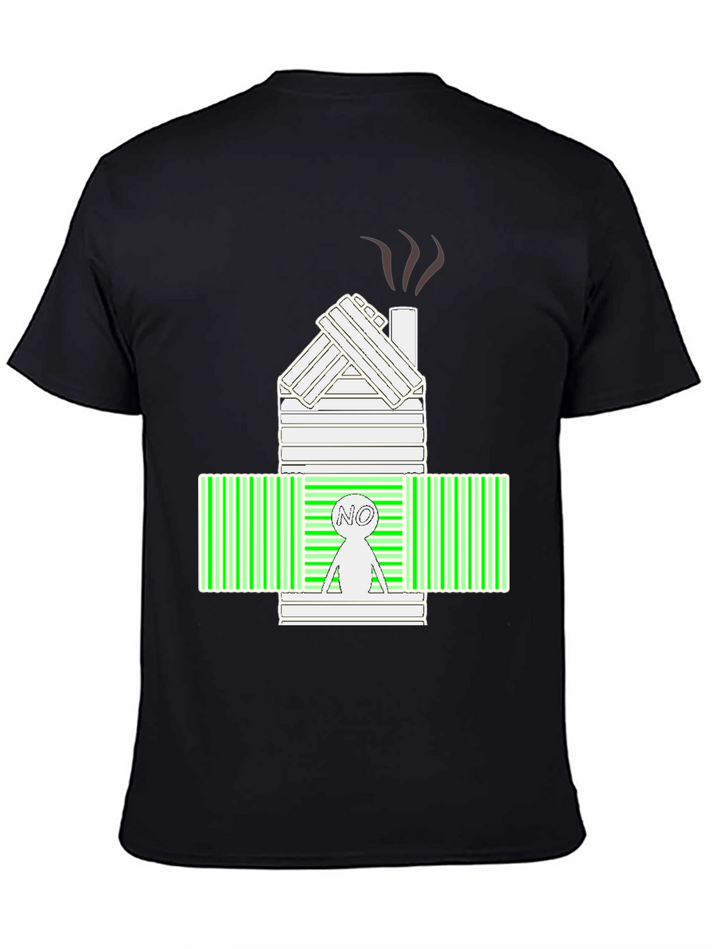 Unique Graphic Tee:  No Cabin Barcode Design