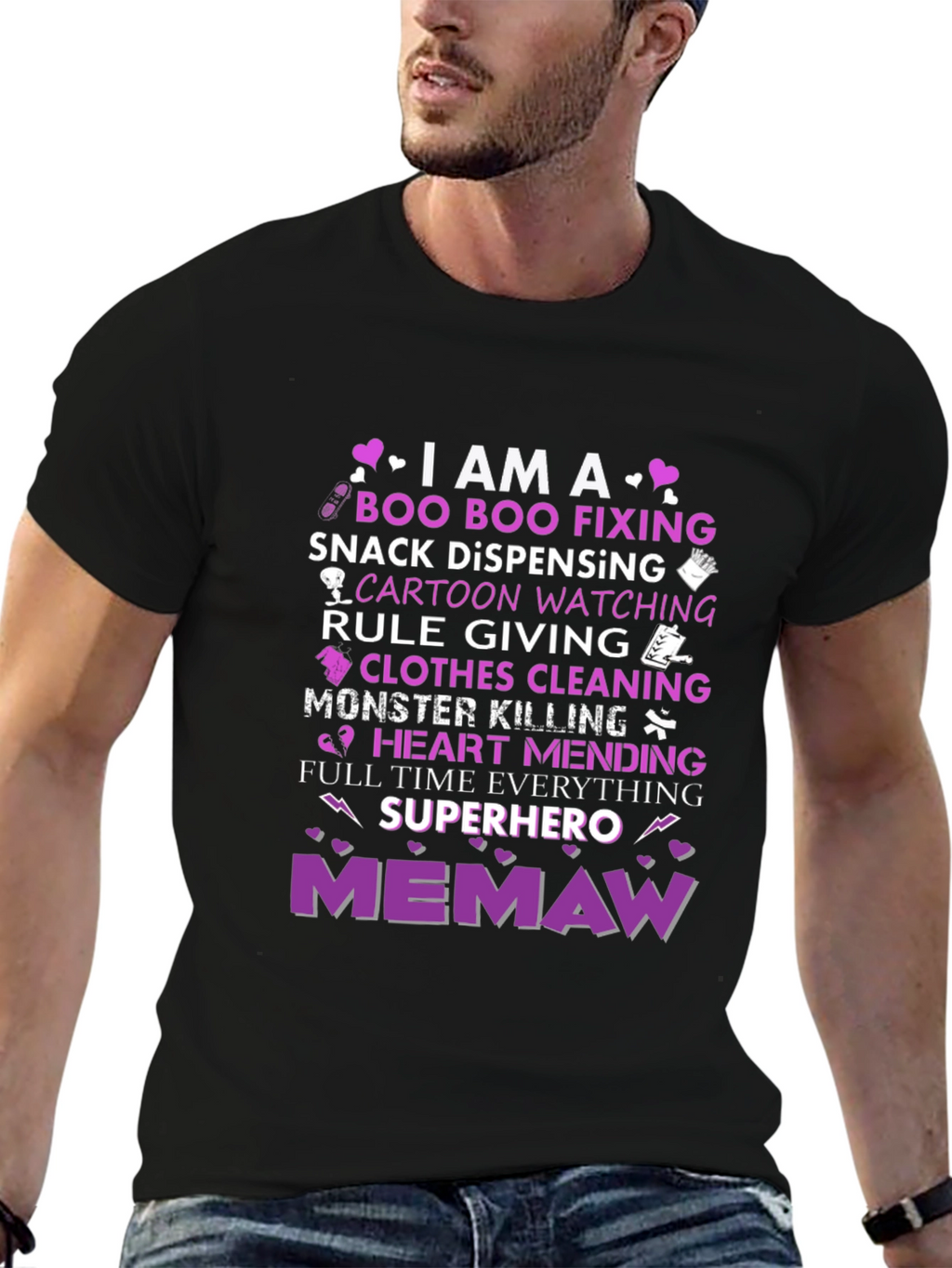 Memaw Superhero T-Shirt