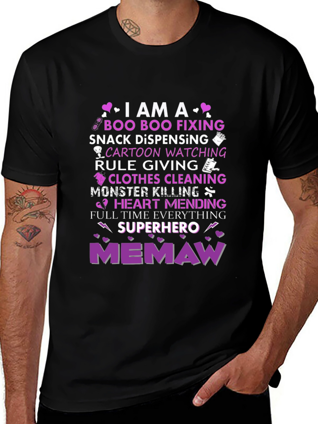 Memaw Superhero T-Shirt