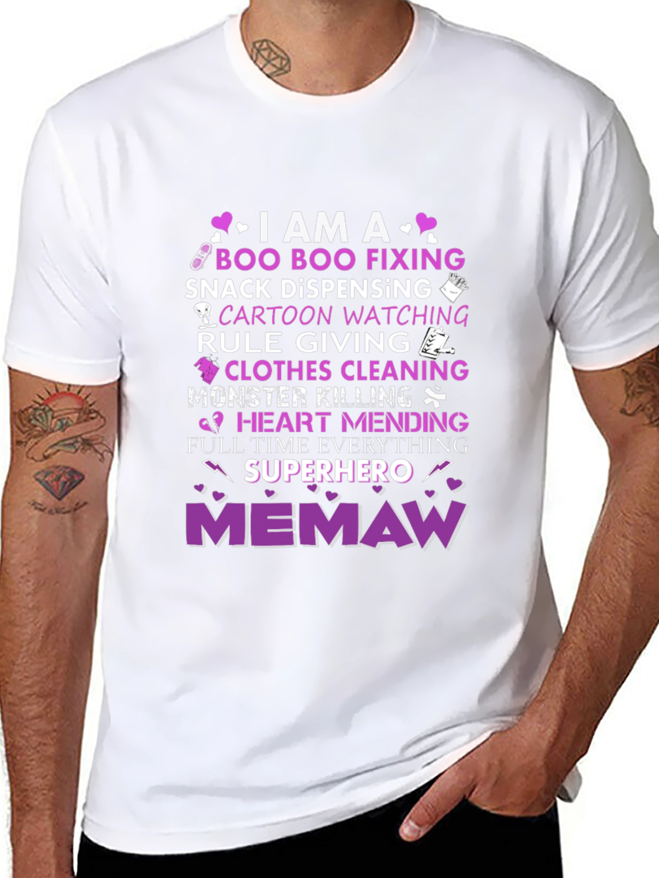 Memaw Superhero T-Shirt