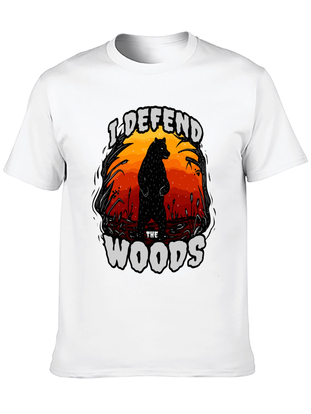 I Defend The Woods Graphic Tee - Black