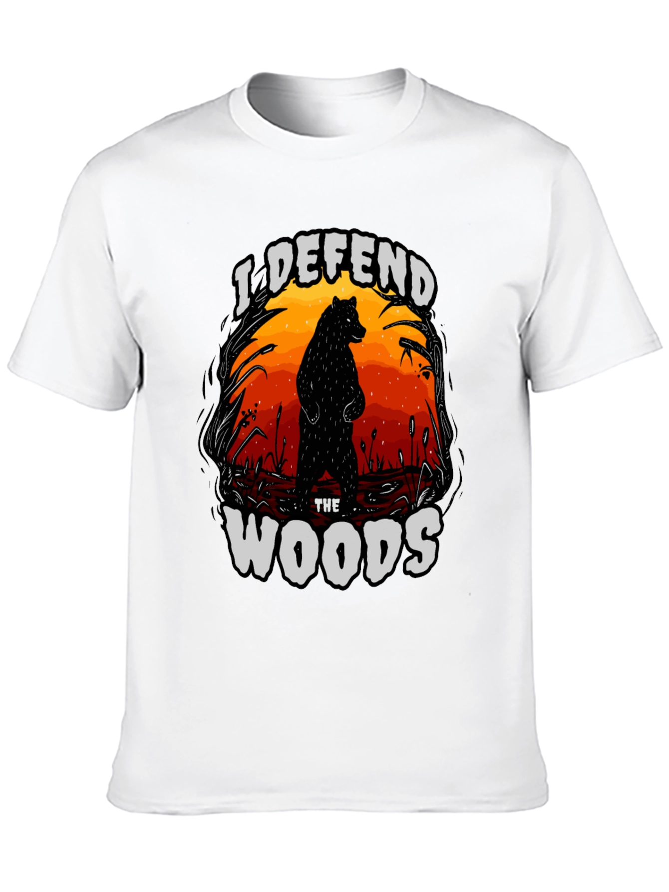 I Defend The Woods Graphic Tee - Black