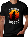 I Defend The Woods Graphic Tee - Black