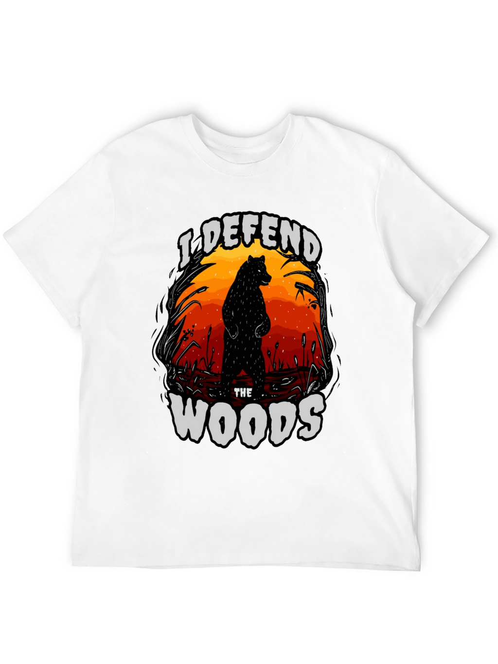 I Defend The Woods Graphic Tee - Black