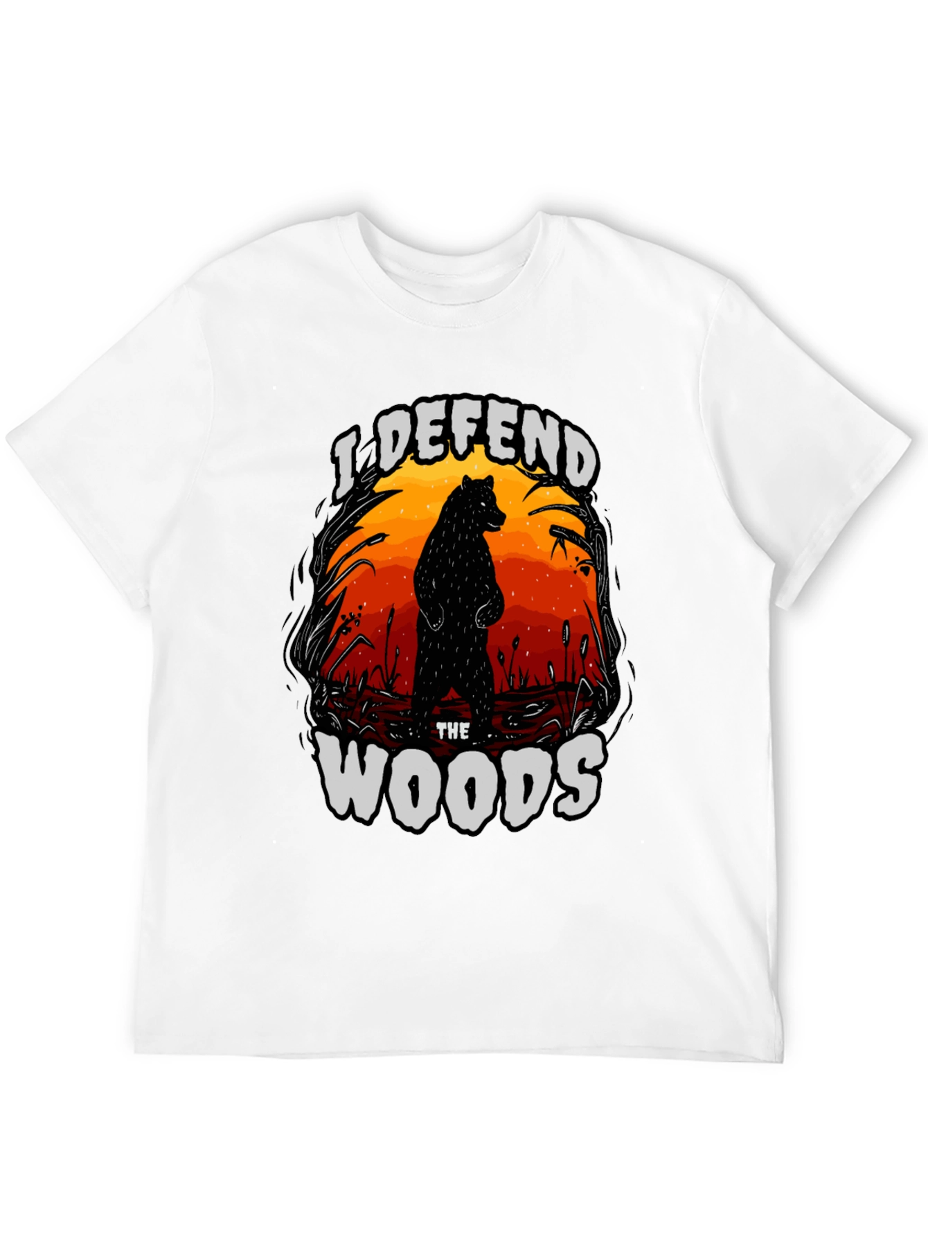 I Defend The Woods Graphic Tee - Black