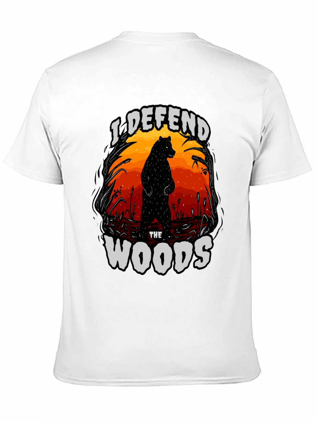 I Defend The Woods Graphic Tee - Black
