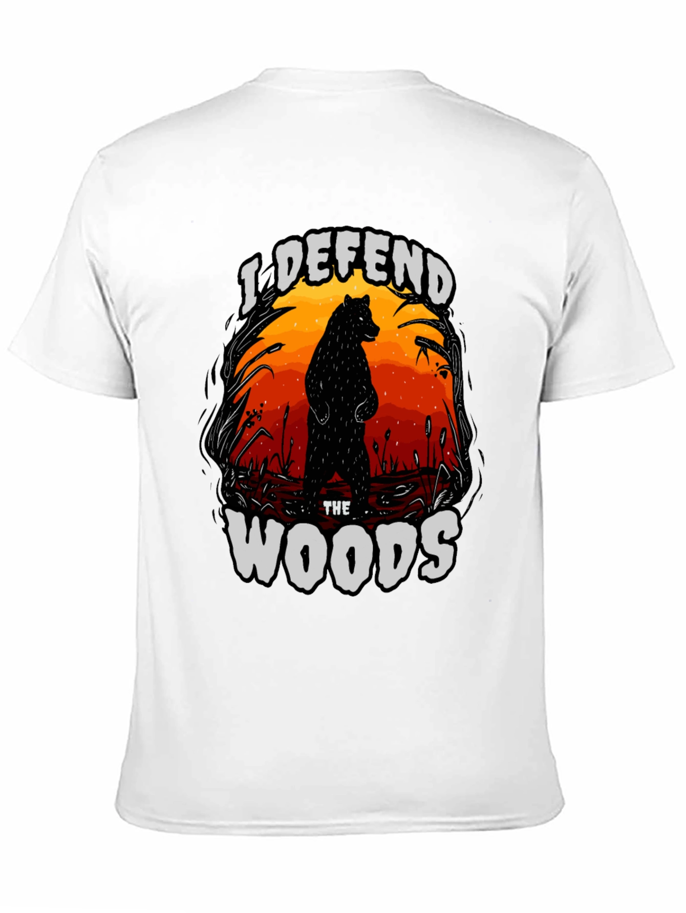 I Defend The Woods Graphic Tee - Black