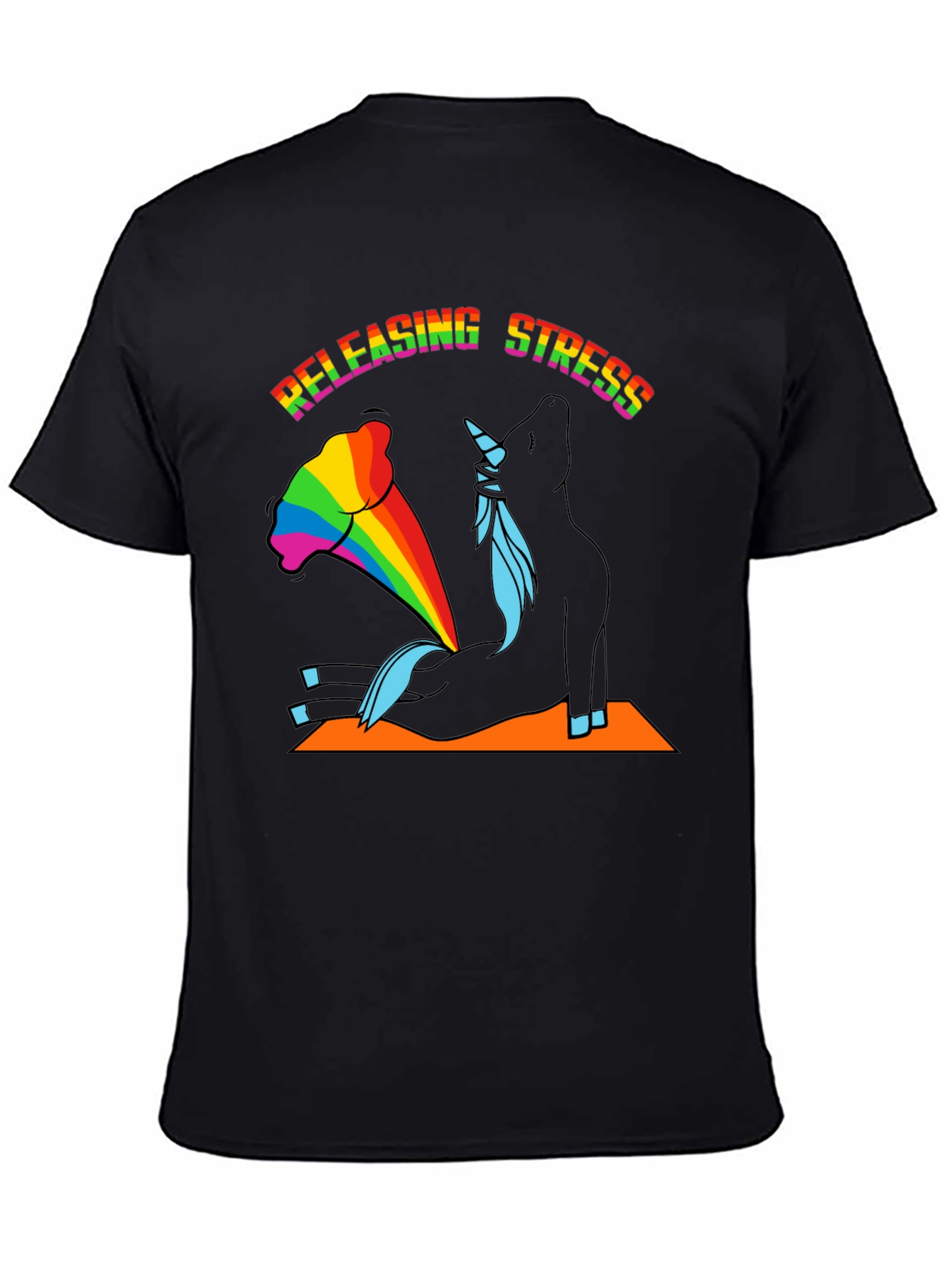 Releasing Stress Unicorn Yoga T-Shirt