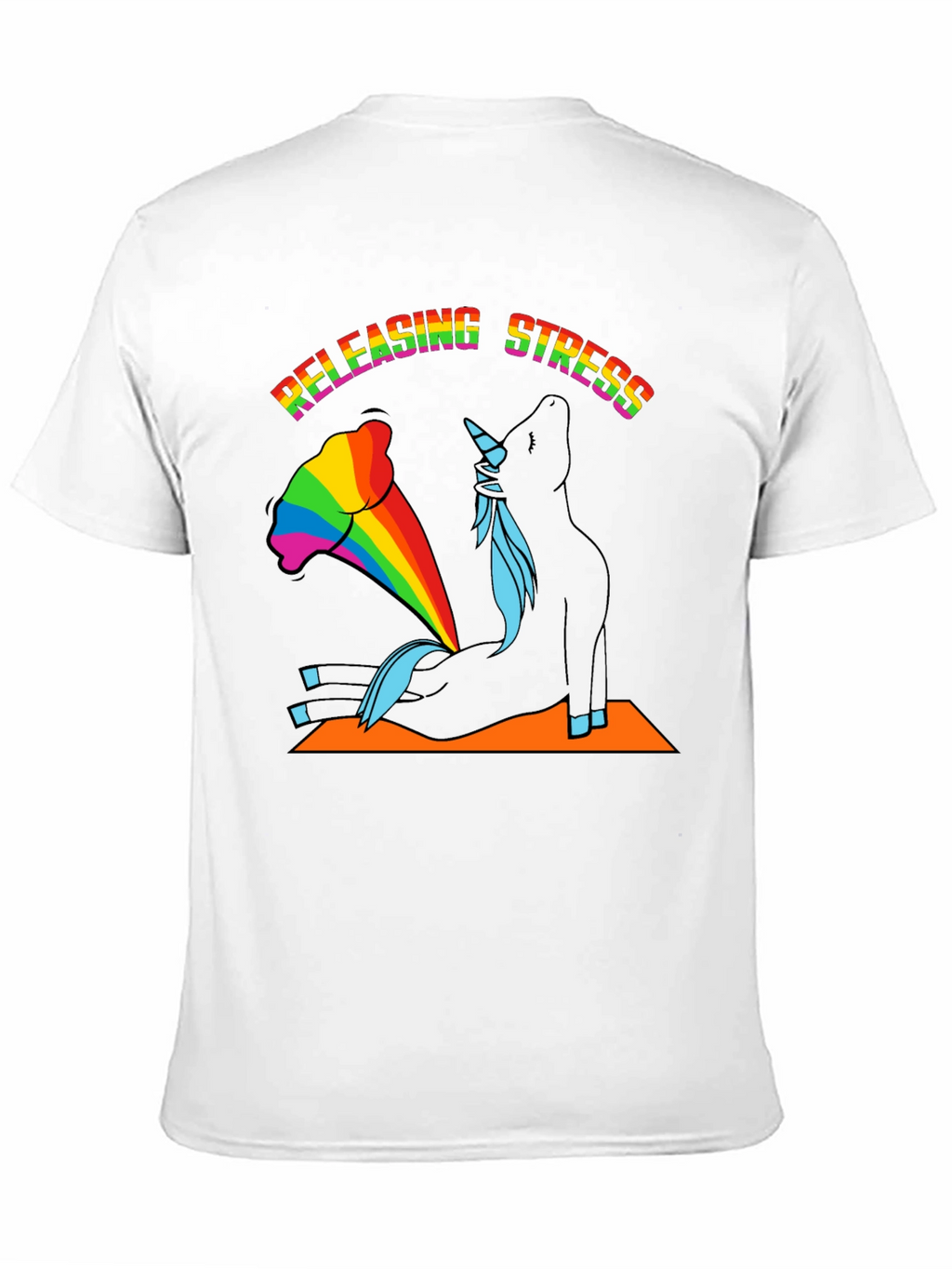 Releasing Stress Unicorn Yoga T-Shirt