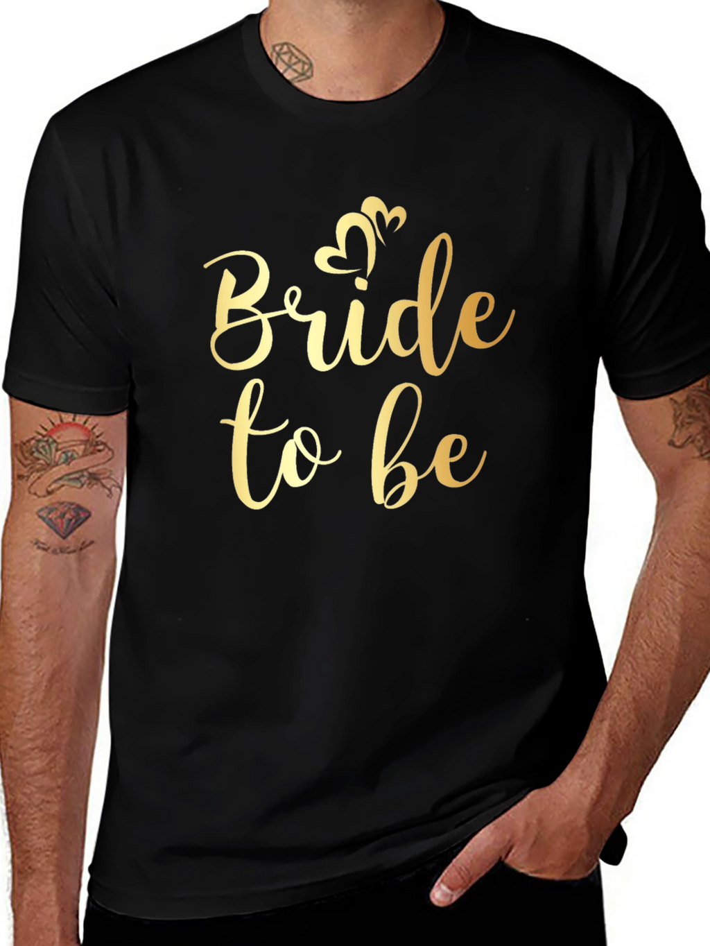 Bride to Be Gold Graphic Tee