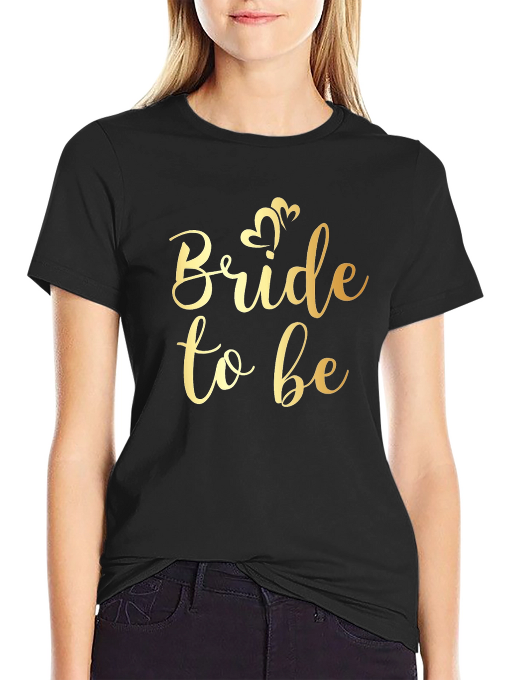 Bride to Be Gold Graphic Tee