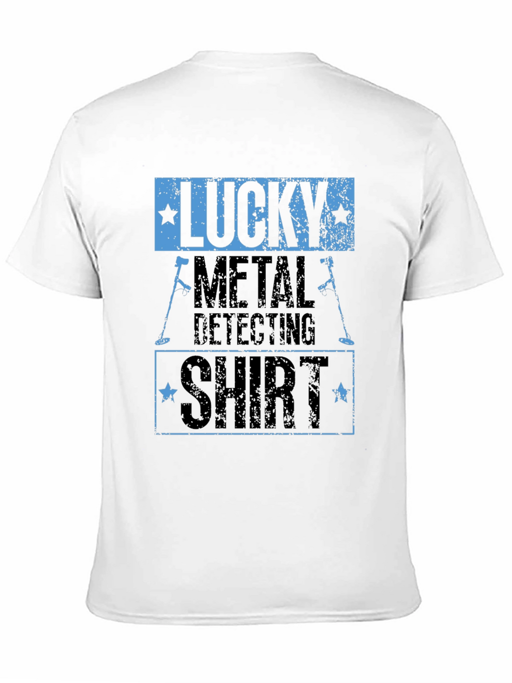 Lucky Metal Detecting Shirt - Black Graphic Tee