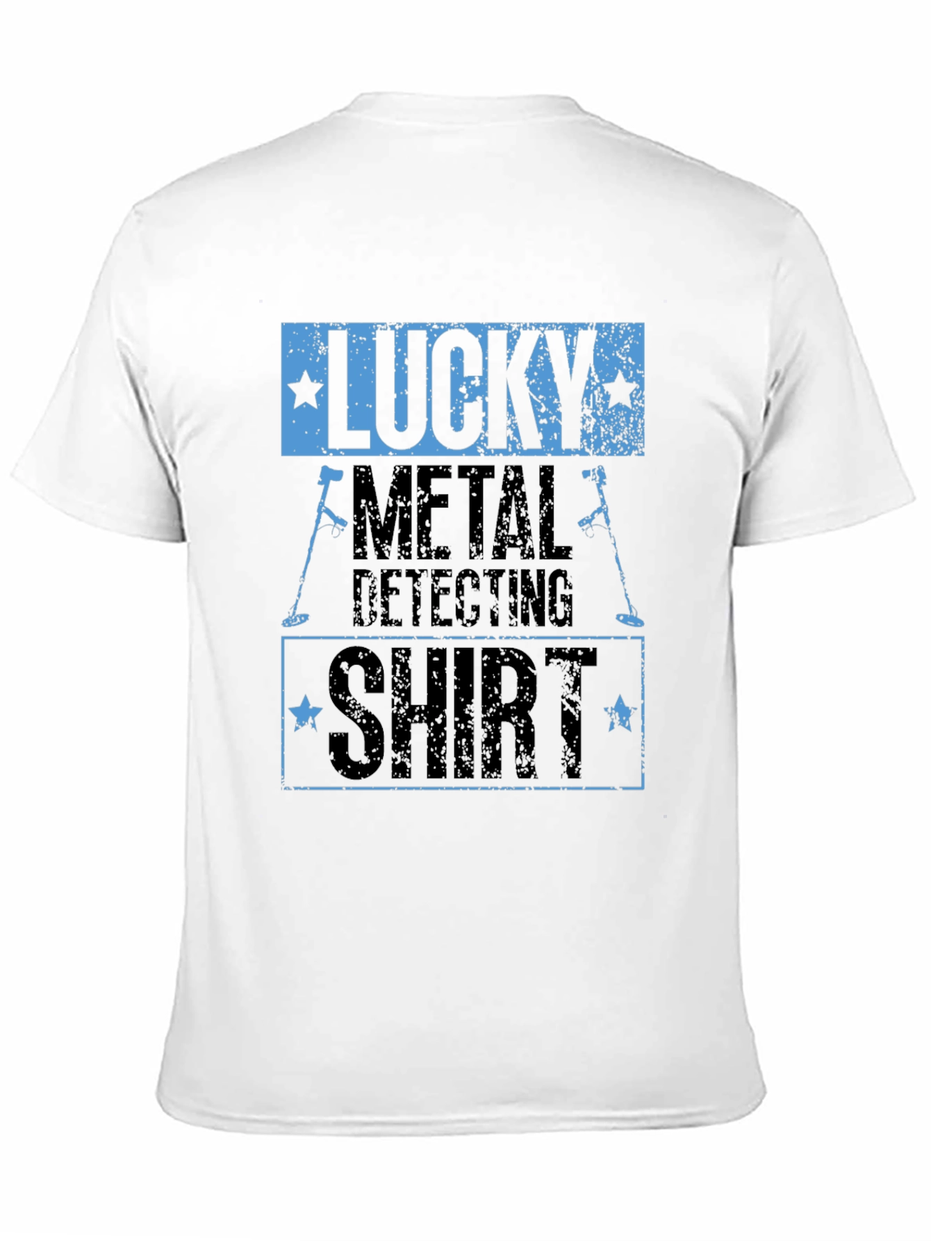 Lucky Metal Detecting Shirt - Black Graphic Tee