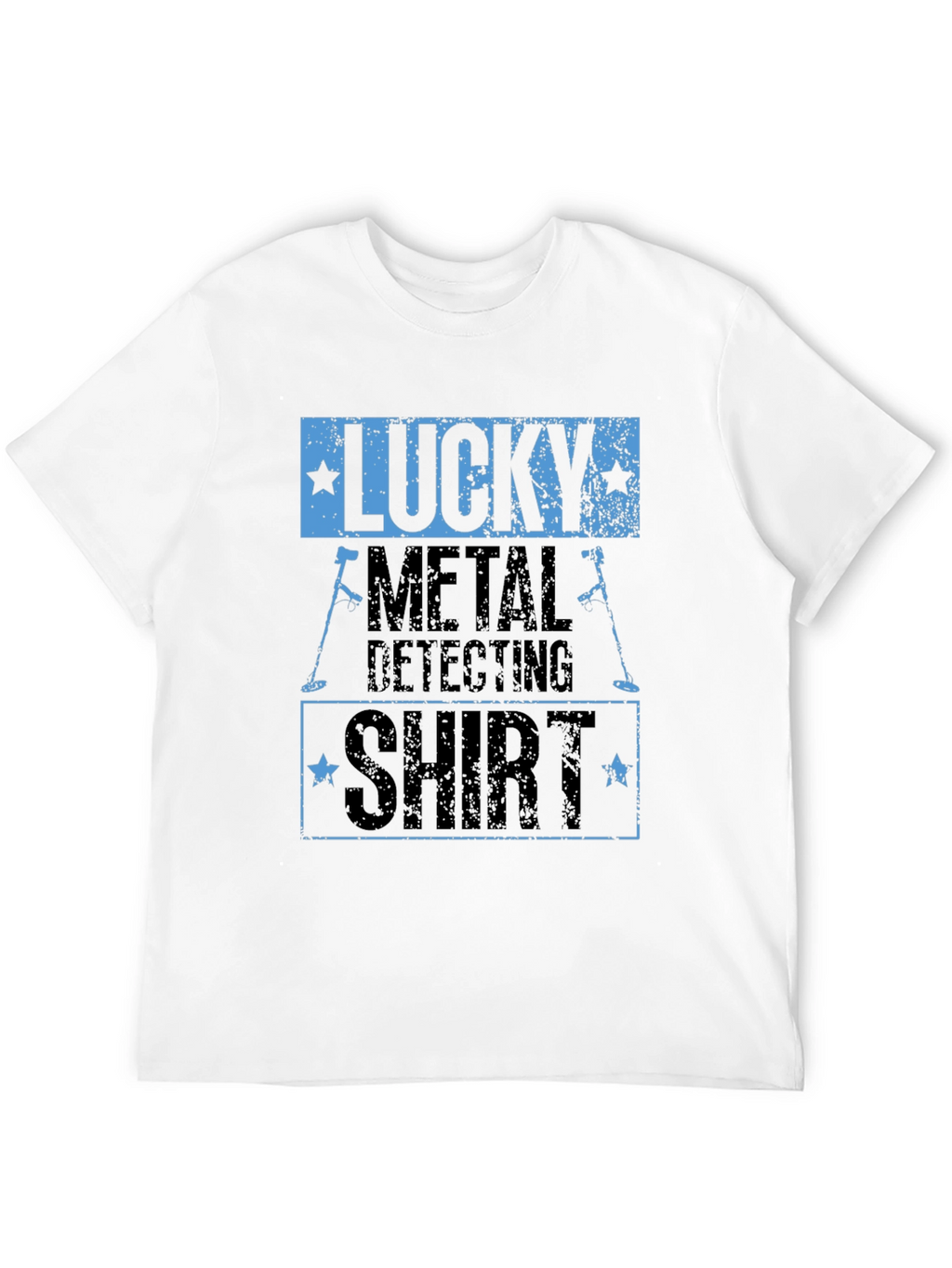 Lucky Metal Detecting Shirt - Black Graphic Tee