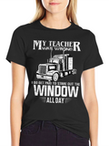 My Teacher Was Wrong Trucker T-Shirt
