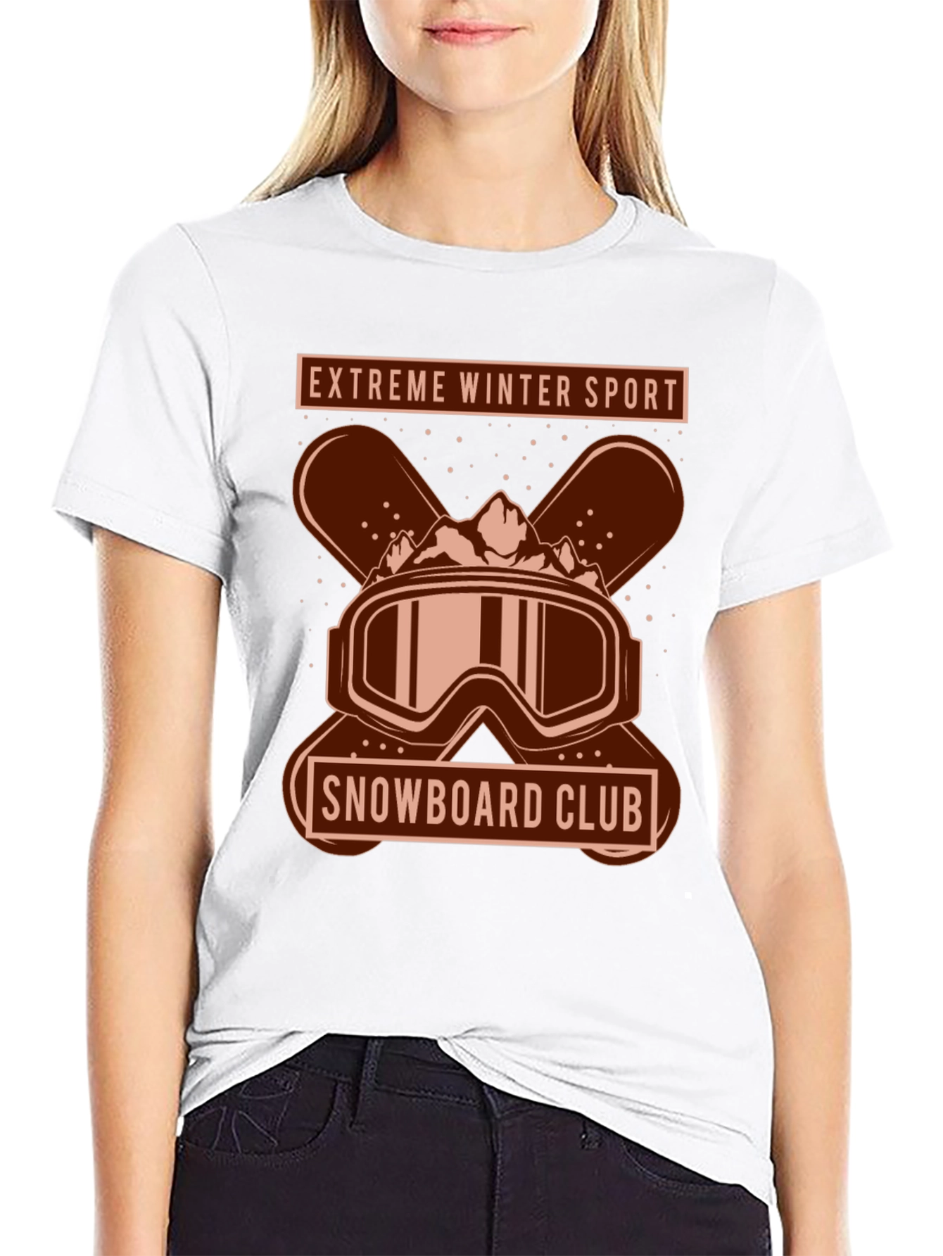 Extreme Winter Sport Snowboard Club T-Shirt