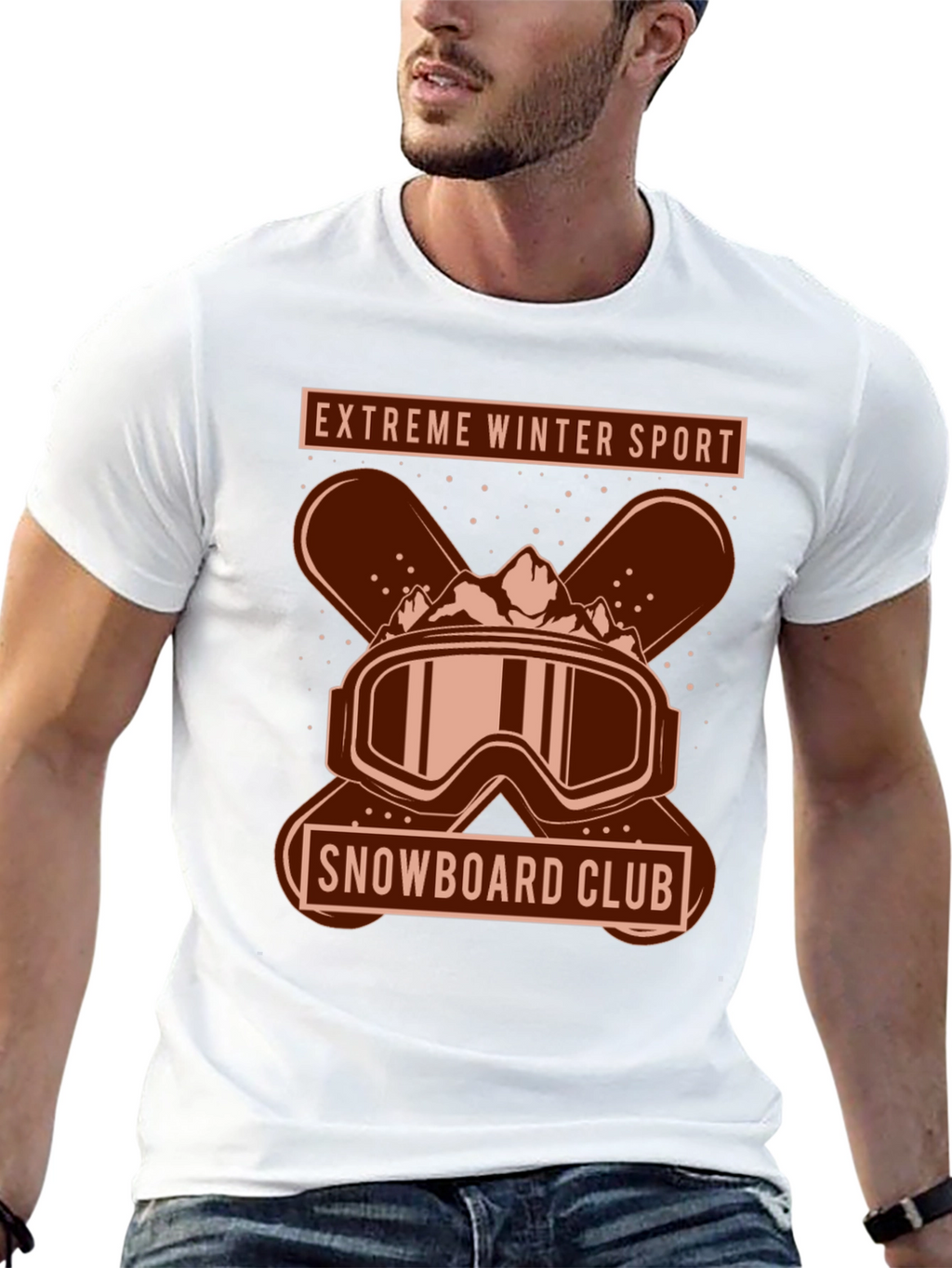 Extreme Winter Sport Snowboard Club T-Shirt