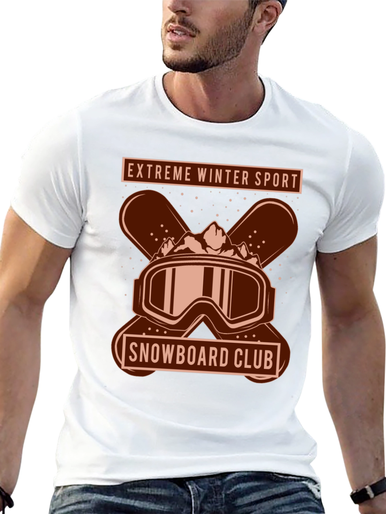 Extreme Winter Sport Snowboard Club T-Shirt