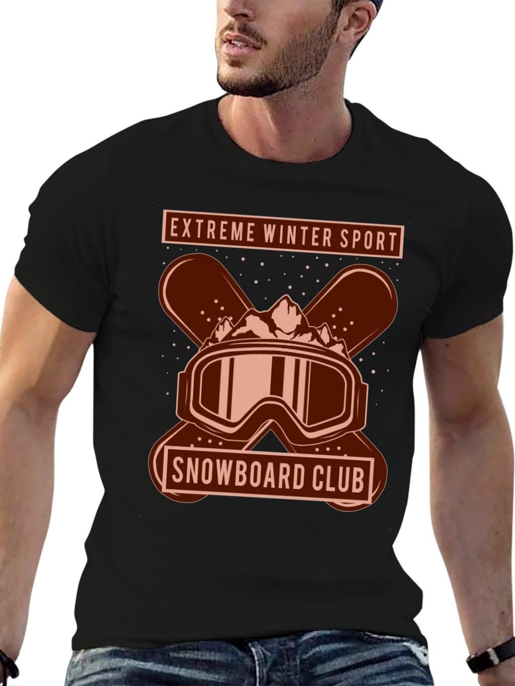 Extreme Winter Sport Snowboard Club T-Shirt
