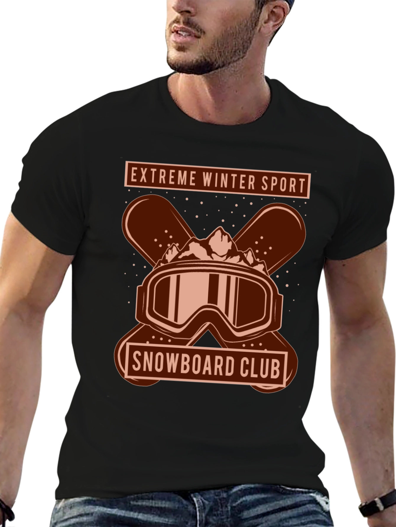 Extreme Winter Sport Snowboard Club T-Shirt