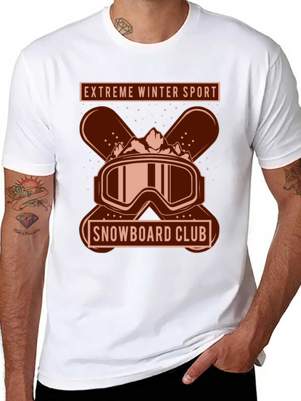 Extreme Winter Sport Snowboard Club T-Shirt