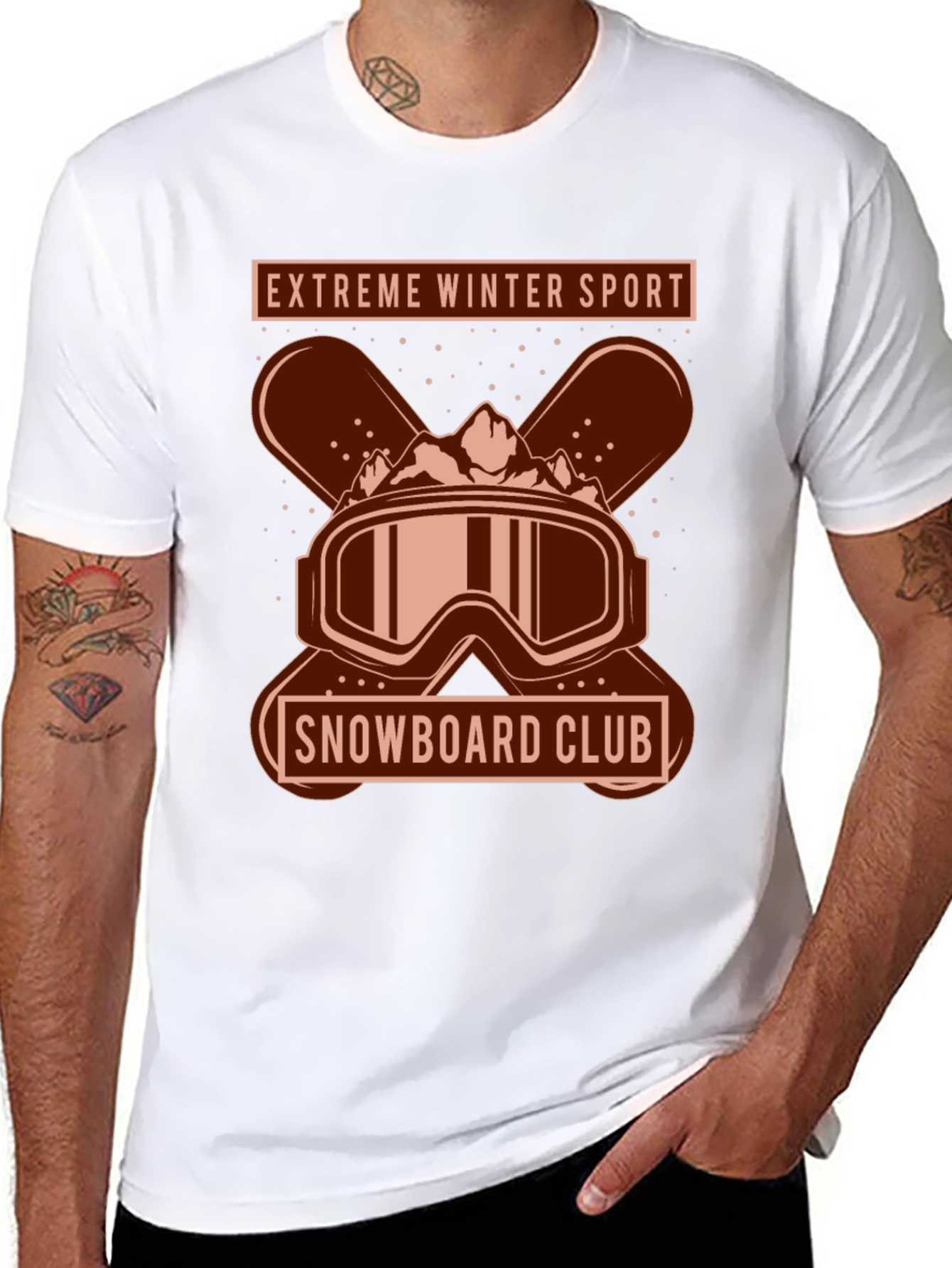 Extreme Winter Sport Snowboard Club T-Shirt