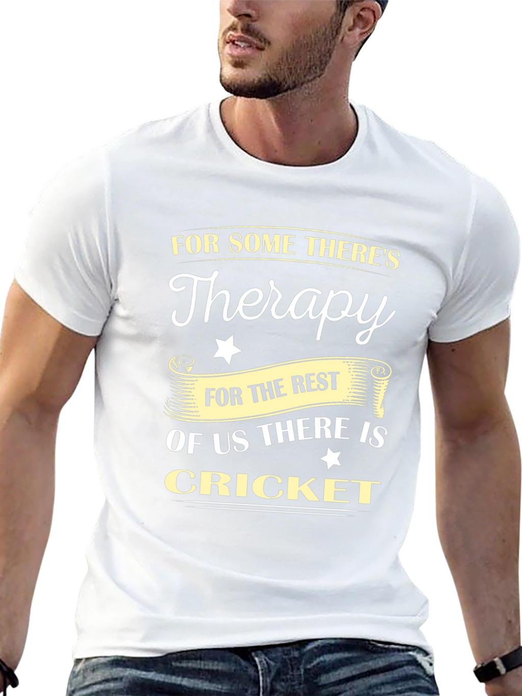 Cricket Therapy T-Shirt - Soft Cotton Black Tee